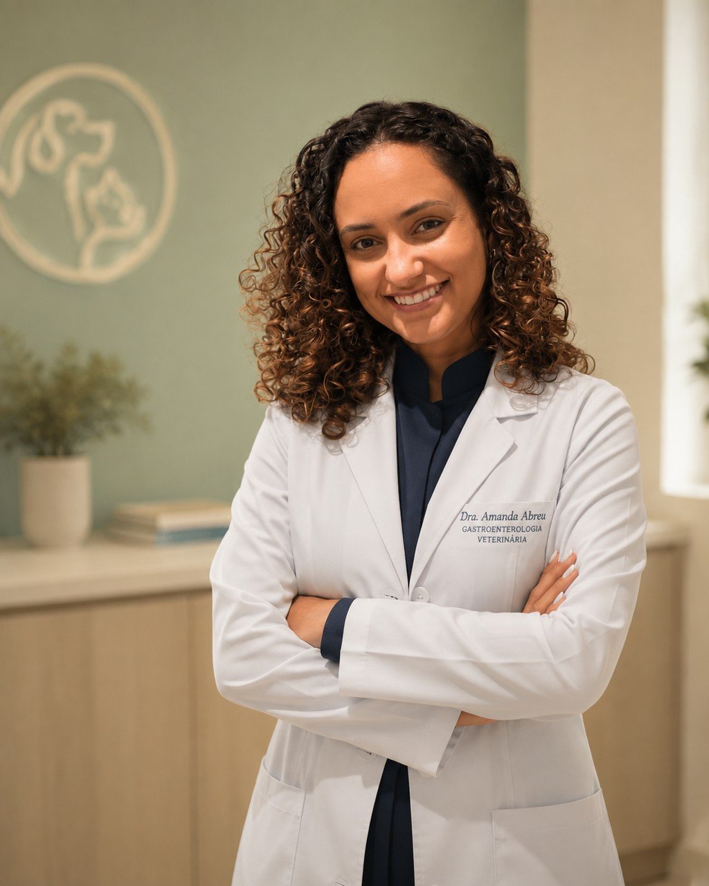Dra. Amanda Abreu, médica-veterinária especialista em gastroenterologia veterinária